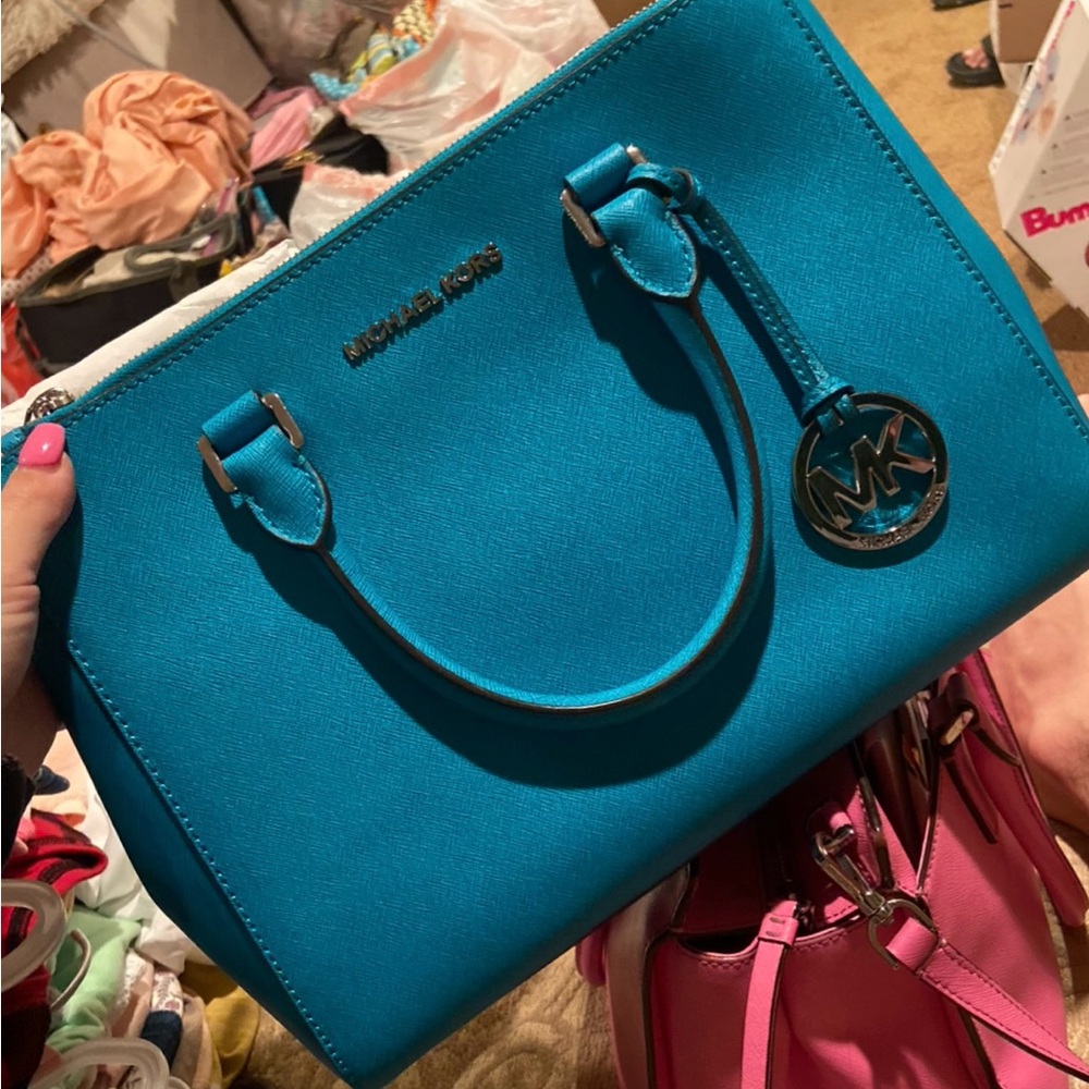 Michael Kors Blue Handbag